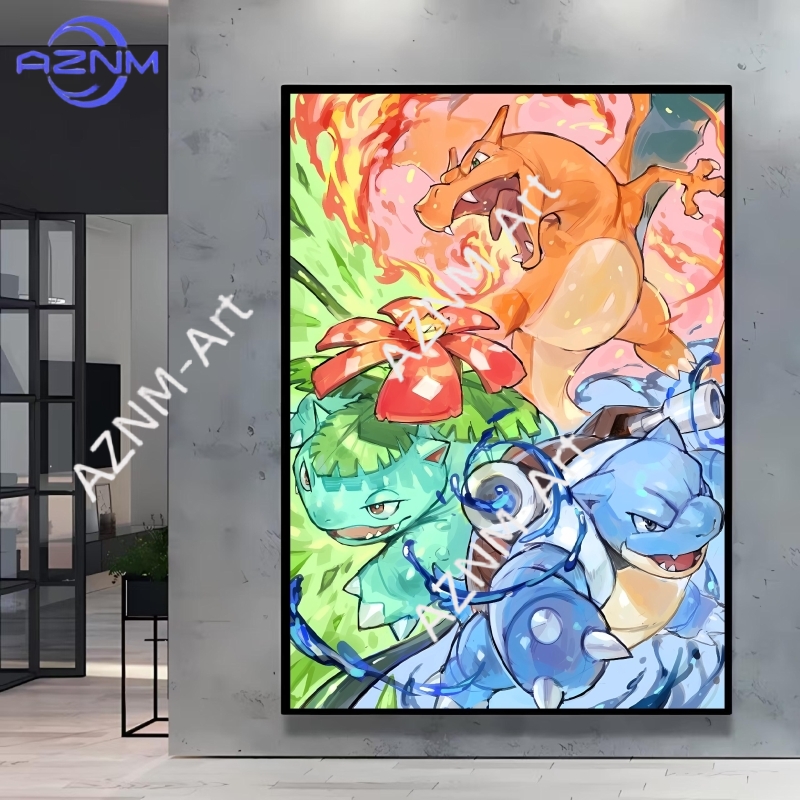 Home Cinema Classic - 1pc Classic Anime Pokemon Pikachu Canvas