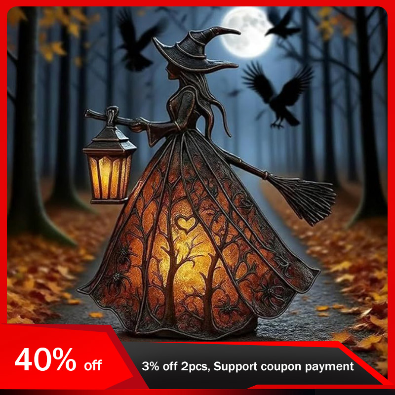 Home Cinema Lighting - 16cm/6.3in Halloween Witch Desk Lamp Creativity