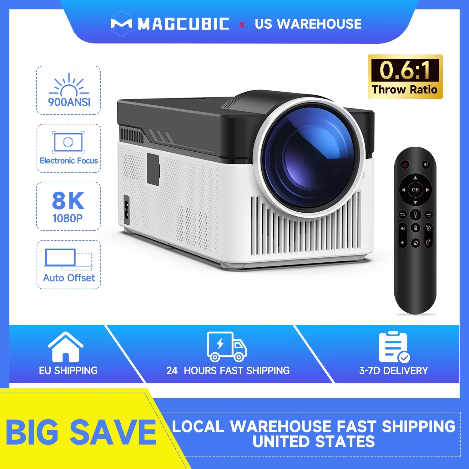 Home Cinema Ultra Short Throw Projector - Magcubic HY450 Ultra Short Throw Projector