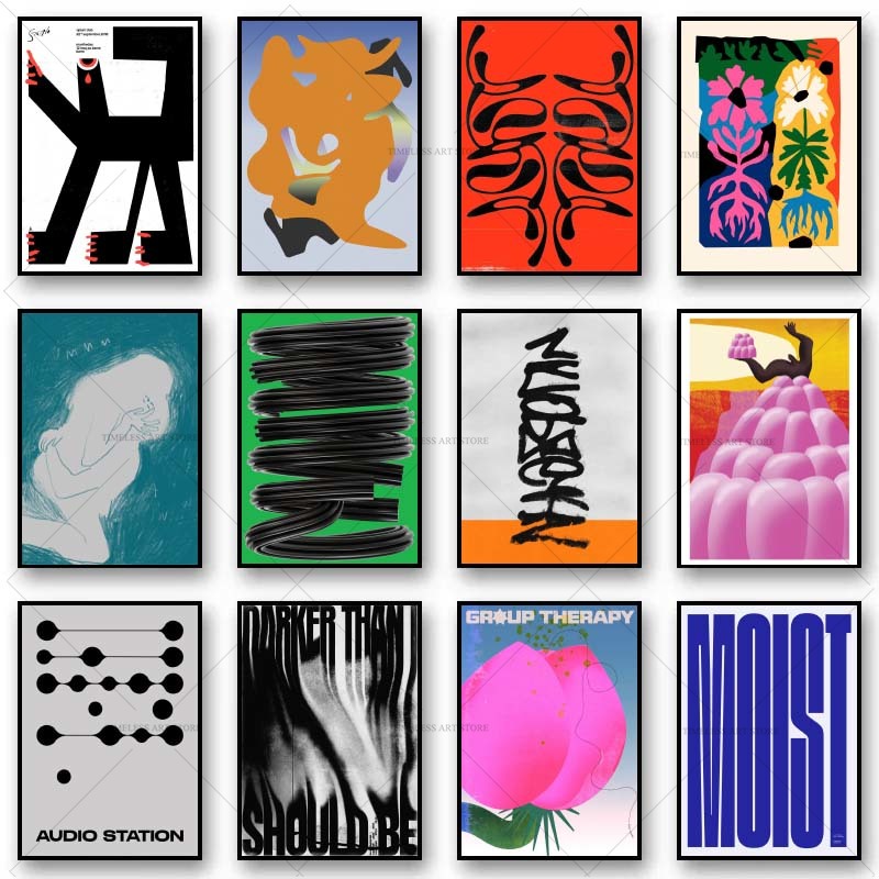 Home Cinema Classic - Vintage Classic Posters Retro Shapes Abstract