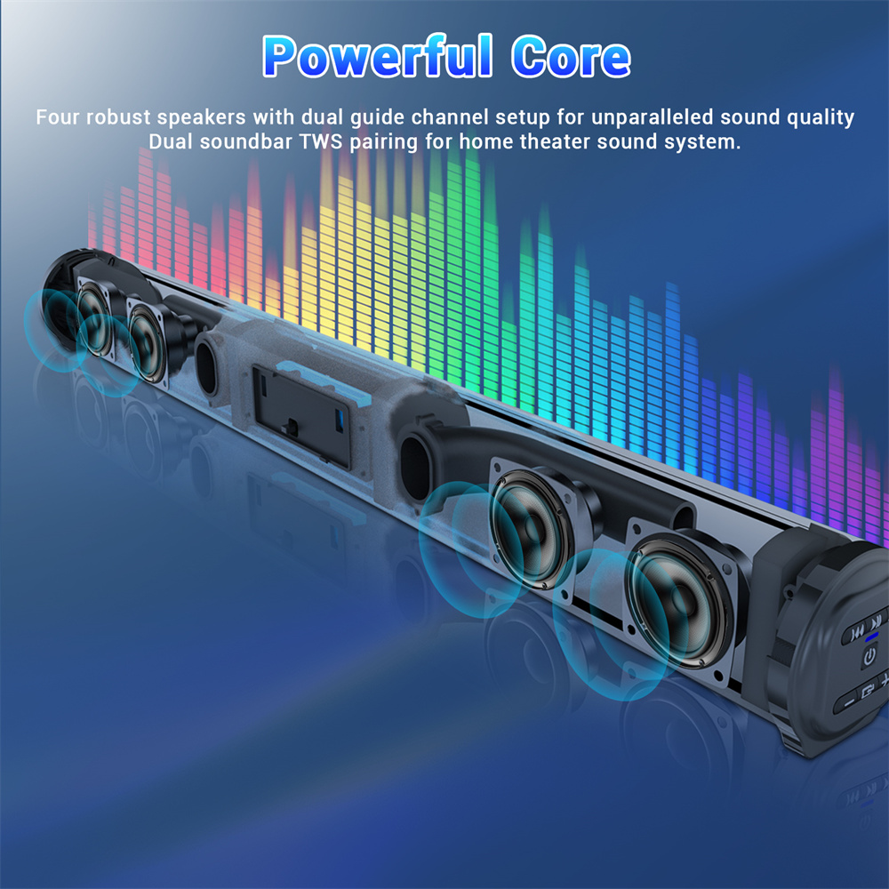 Sound Bar TV Sound System Blue - Home Cinema With Wireless Rear Speakers incelemesi ve fiyatı