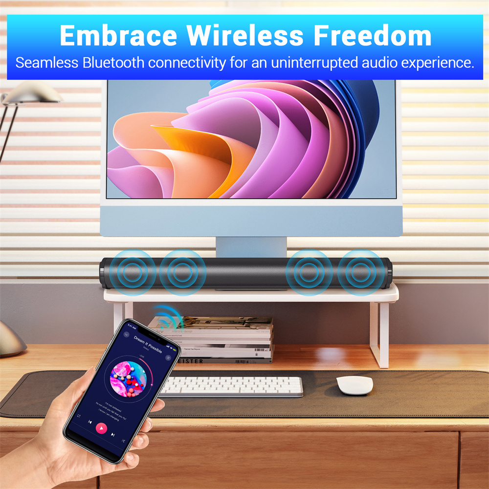 Sound Bar TV Sound System Blue - Home Cinema With Wireless Rear Speakers incelemesi ve fiyatı