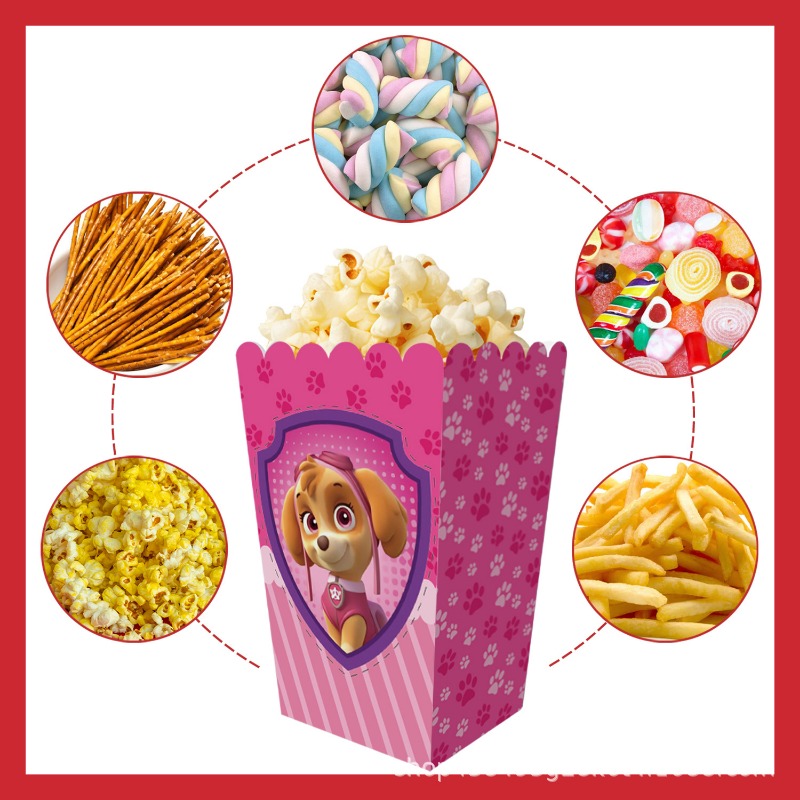 12Pcs Paw Patrol Popcorn Box P - Home Cinema Marshall incelemesi ve fiyatı