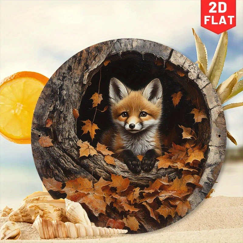 1pc Adorable Fox in Leaves Alu - Home Cinema Classic incelemesi ve fiyatı