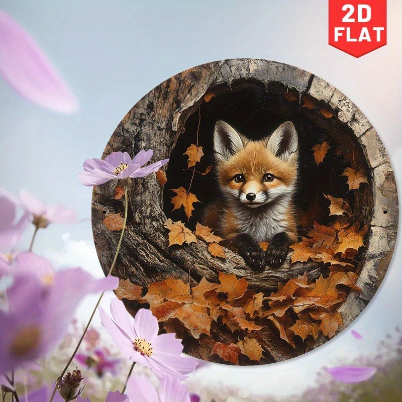 1pc Adorable Fox in Leaves Alu - Home Cinema Classic incelemesi ve fiyatı