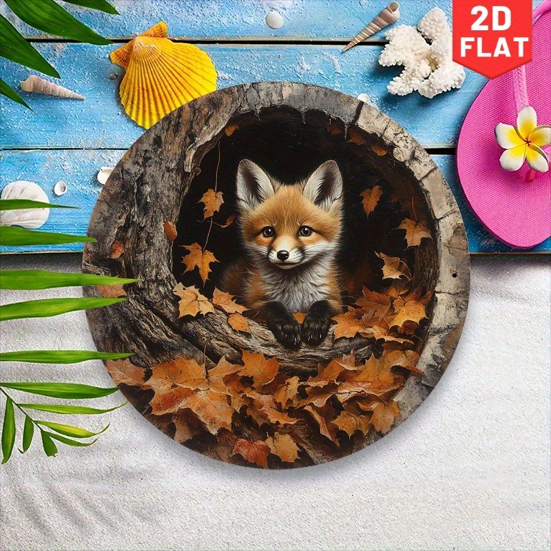 1pc Adorable Fox in Leaves Alu - Home Cinema Classic incelemesi ve fiyatı