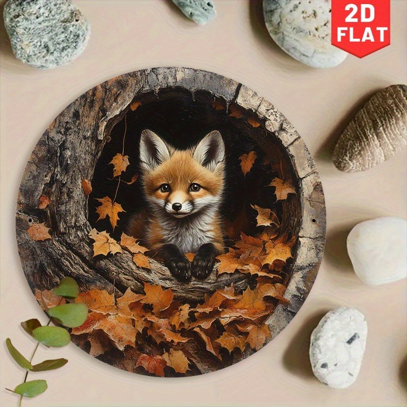 1pc Adorable Fox in Leaves Alu - Home Cinema Classic incelemesi ve fiyatı