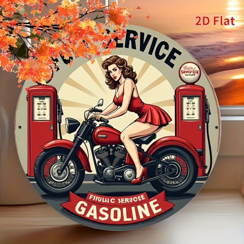 Round Metal Tin Sign Wall Deco - Home Cinema Classic incelemesi ve fiyatı