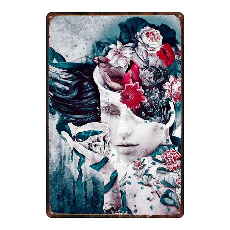 【YZFQ 】 Sugar Skull Plaque Met - Home Cinema Restaurant incelemesi ve fiyatı