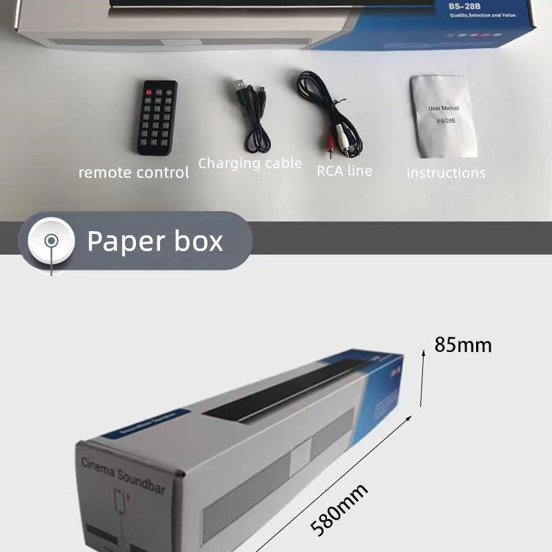 40W Soundbar TV Portable Bluet - Home Cinema With Wireless Rear Speakers incelemesi ve fiyatı