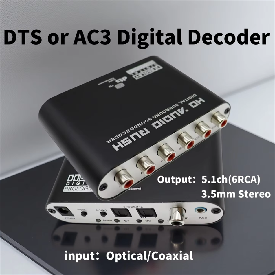 Digital to Analog 5.1 Audio De - Surround Sound Decoder incelemesi ve fiyatı