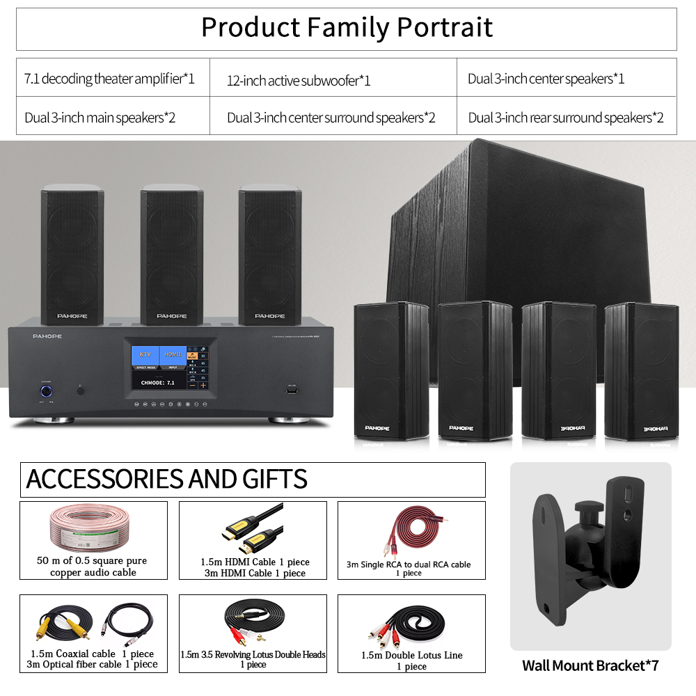7.1DTS Mini Satellite Home The - Surround Sound Decoder incelemesi ve fiyatı
