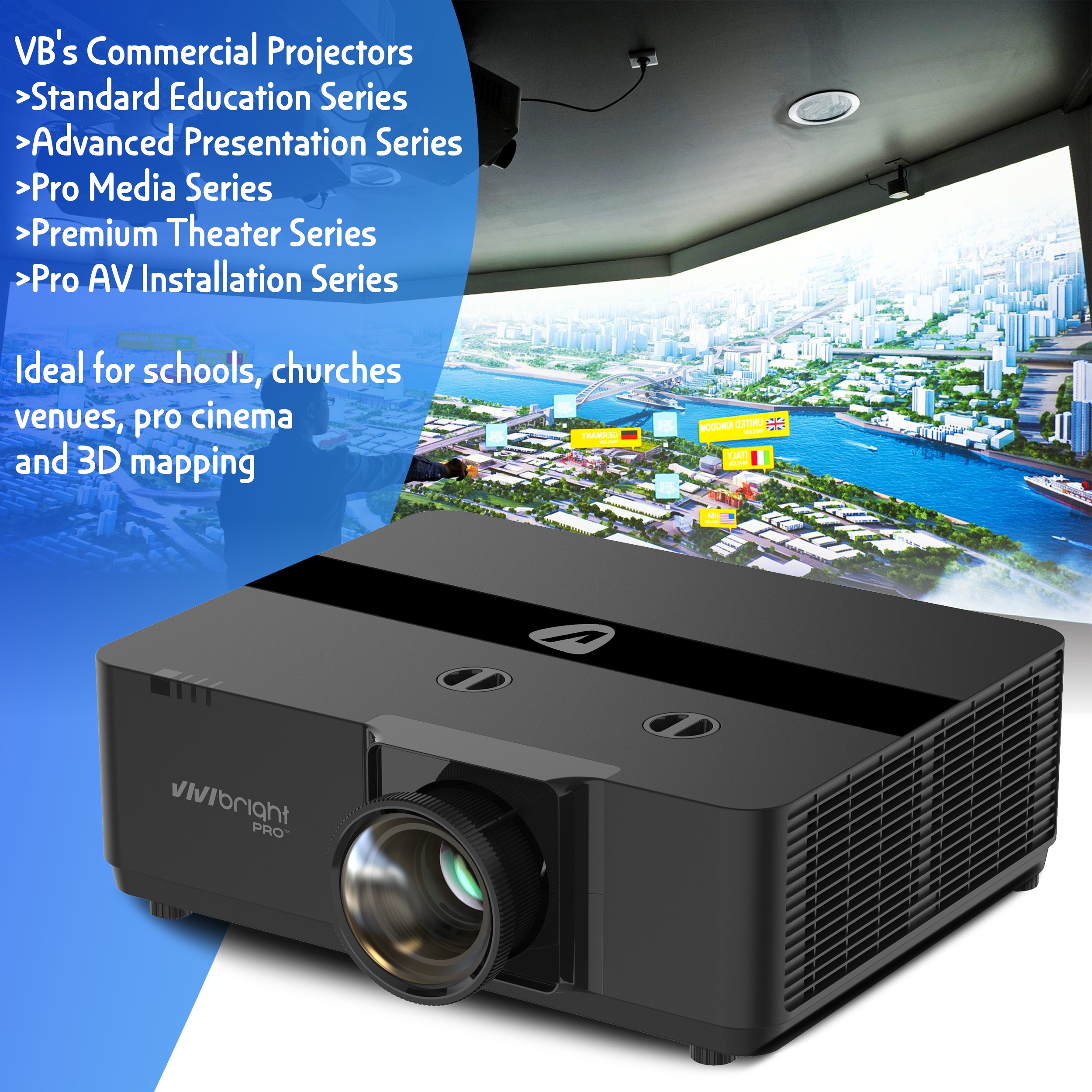 VIVIBRIGHT KD2000UCST Projecto - Home Cinema Ultra Short Throw Projector incelemesi ve fiyatı