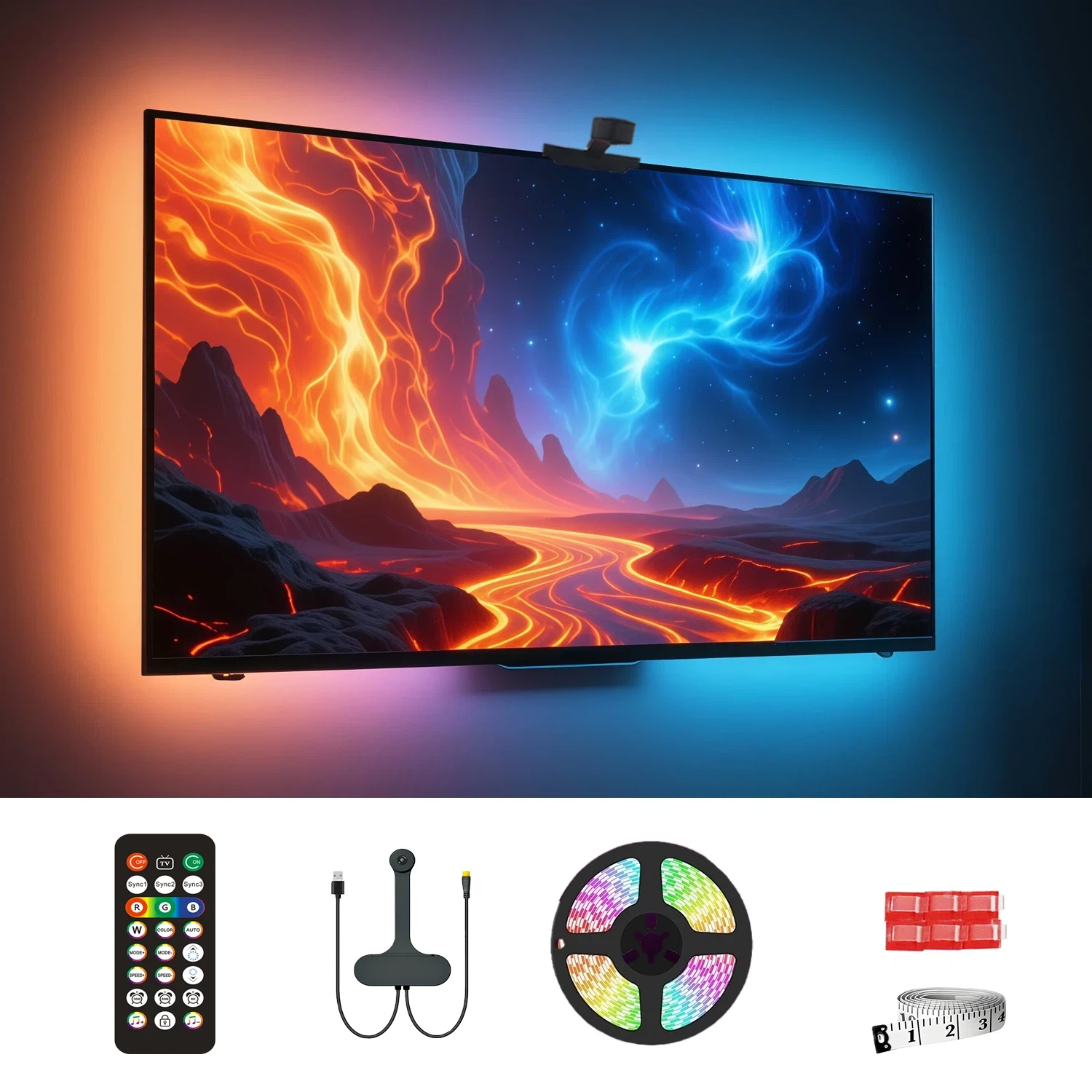 WACUAAO AI Sync LED TV Backlig - Home Cinema Tv incelemesi ve fiyatı