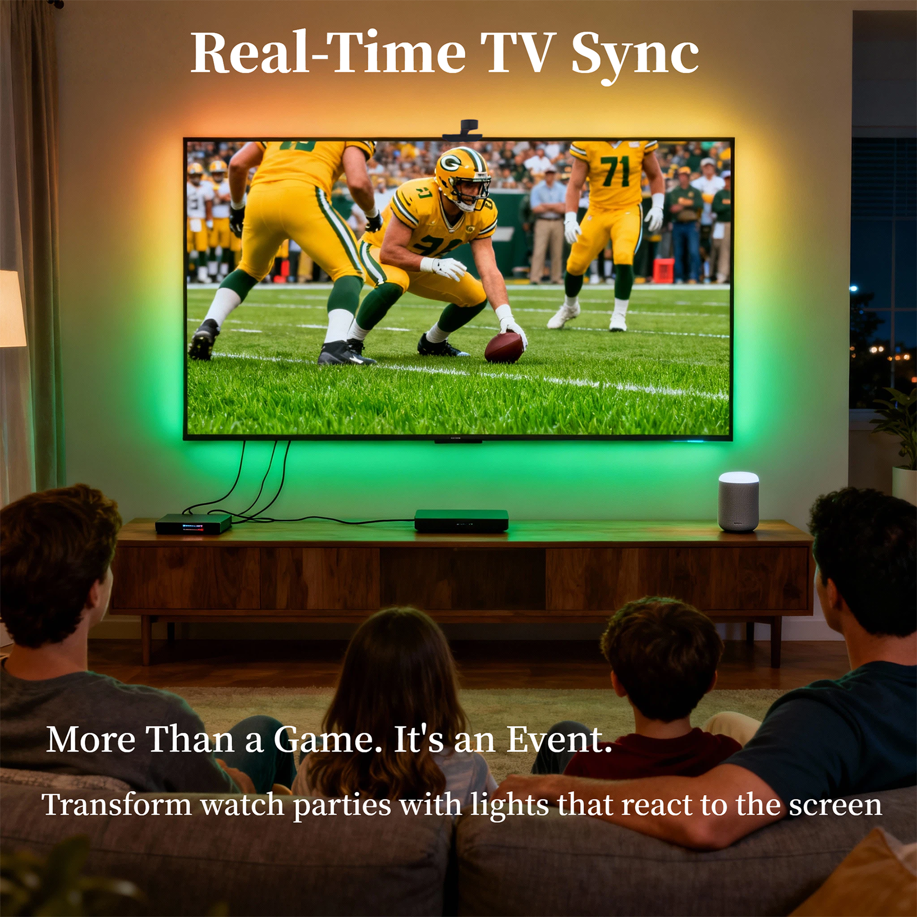 WACUAAO AI Sync LED TV Backlig - Home Cinema Tv incelemesi ve fiyatı