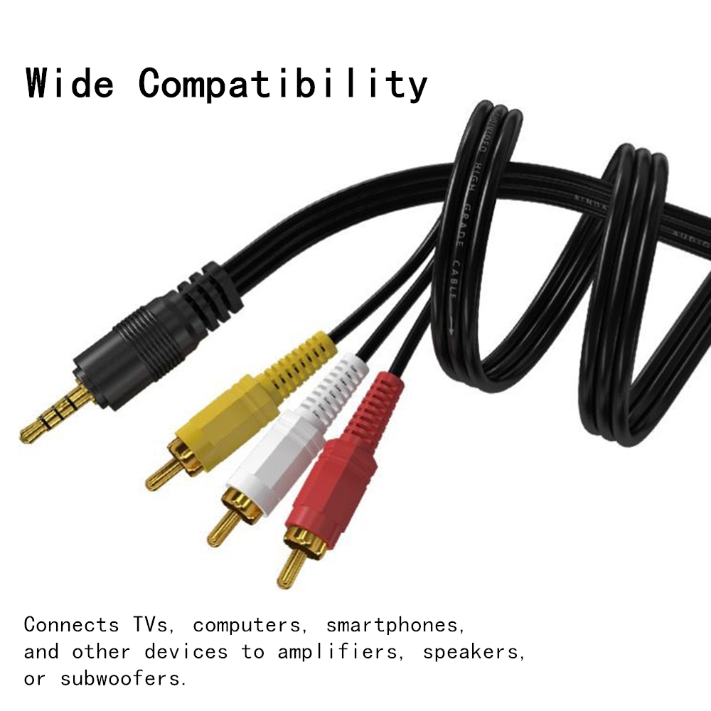 3.5mm to 3 RCA Audio Video Cab - Klipsch Home Cinema incelemesi ve fiyatı
