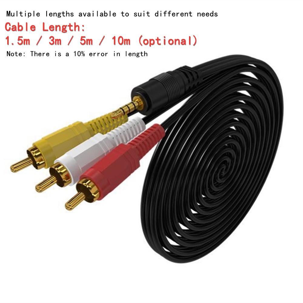 3.5mm to 3 RCA Audio Video Cab - Klipsch Home Cinema incelemesi ve fiyatı