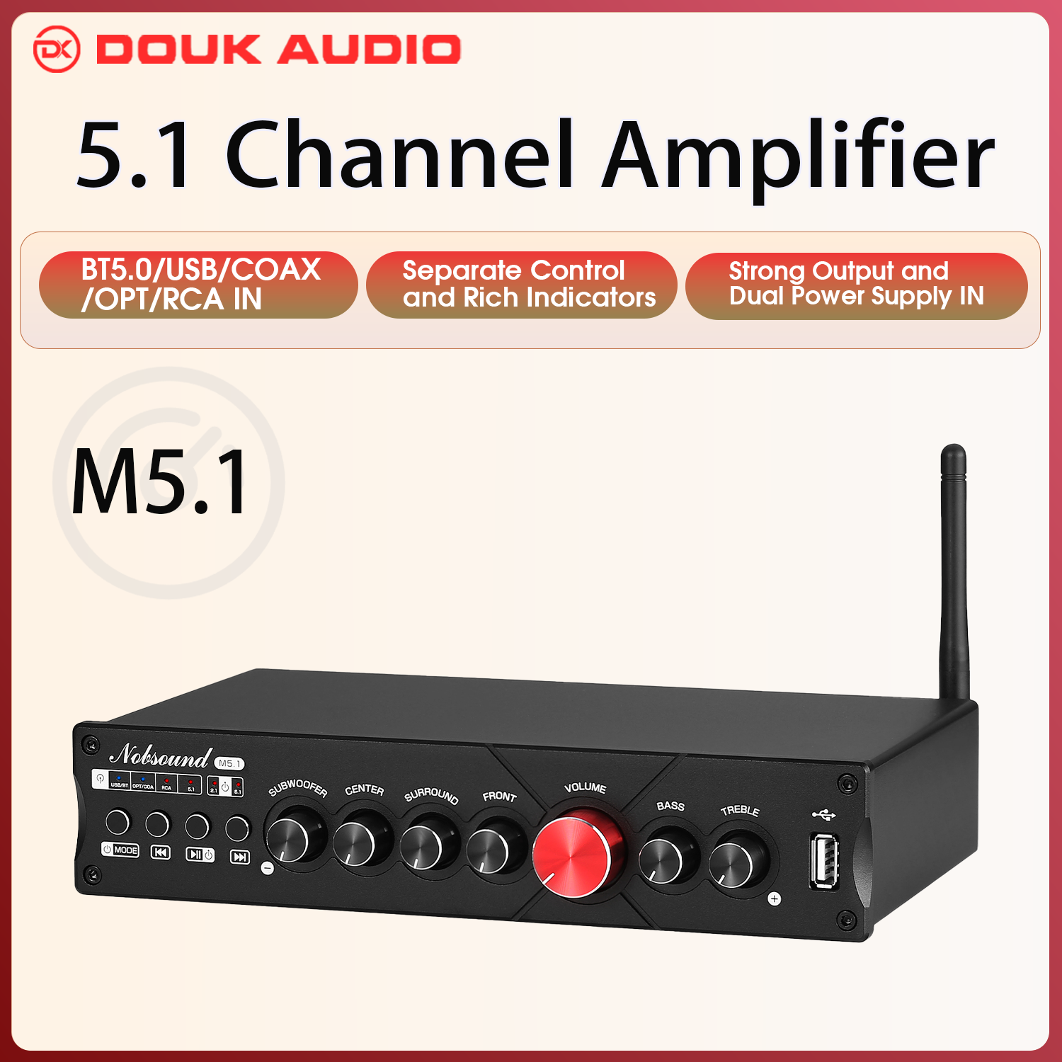 Douk Audio 5.1 Channel Digital - Home Cinema Subwoofer incelemesi ve fiyatı