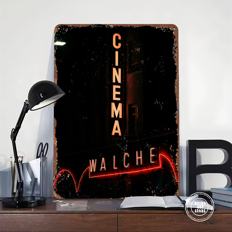 Cinema Neon Sign Metal Poster  - Home Cinema Interiors incelemesi ve fiyatı