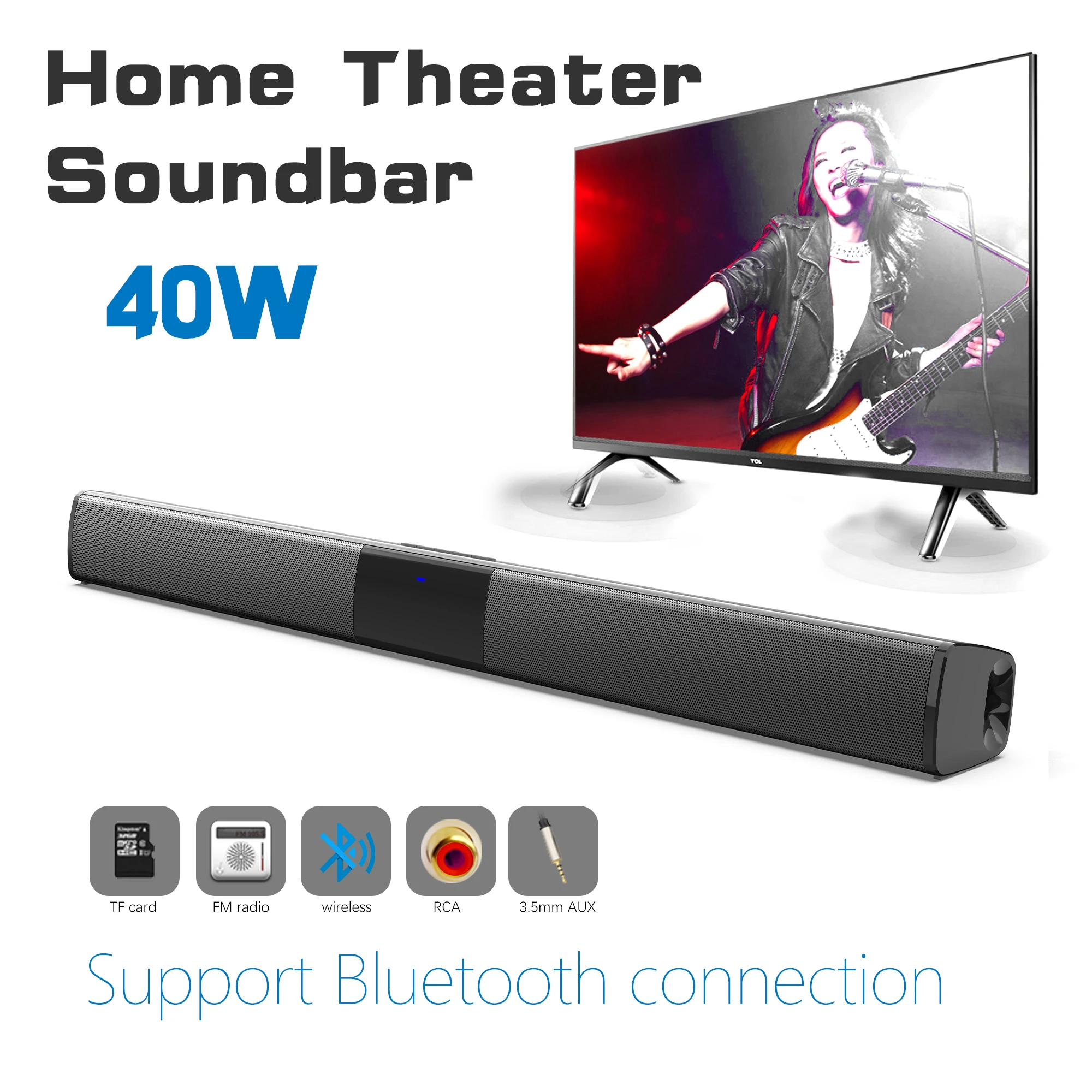 40W High Power Soundbar for TV - Home Cinema With Wireless Rear Speakers incelemesi ve fiyatı