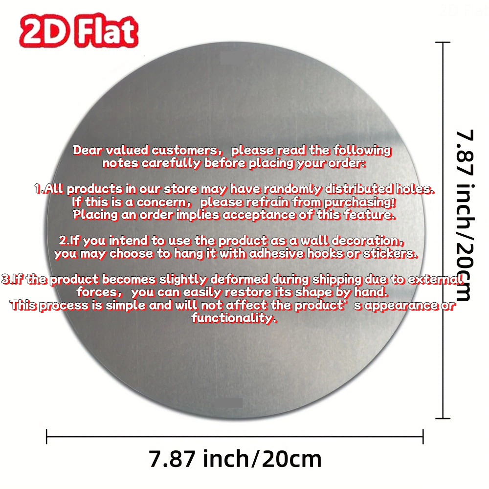 2D 1PC Round Aluminum Metal Si - Home Cinema Classic incelemesi ve fiyatı