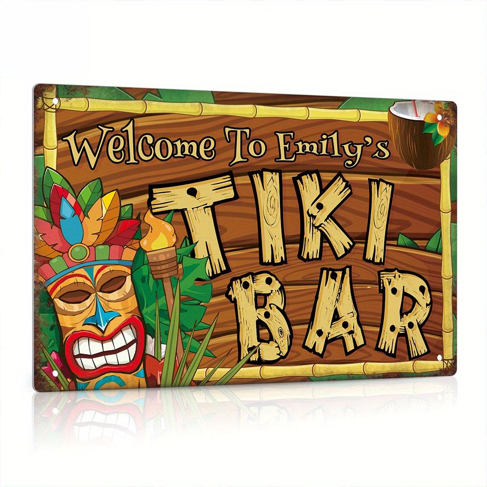 Custom  Decor Tiki Bar Sign, P - Home Cinema Classic incelemesi ve fiyatı