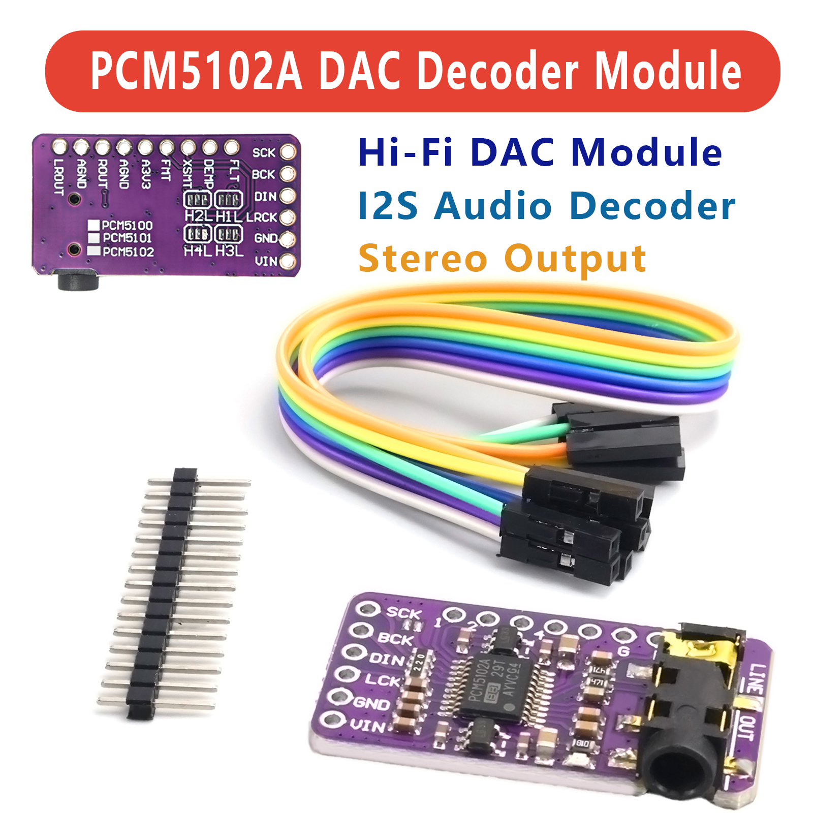 PCM5102A I2S DAC Decoder Modul - Surround Sound Decoder incelemesi ve fiyatı