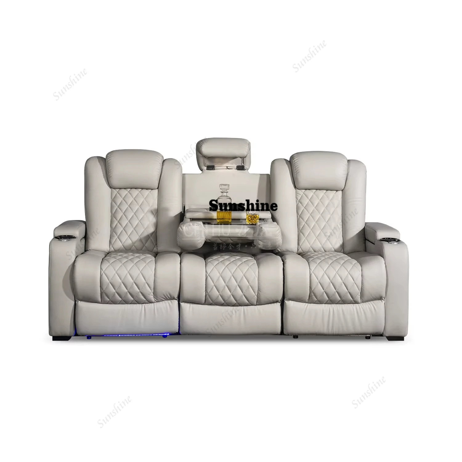 White Color 3seater Electric C - Home Cinema Interiors incelemesi ve fiyatı