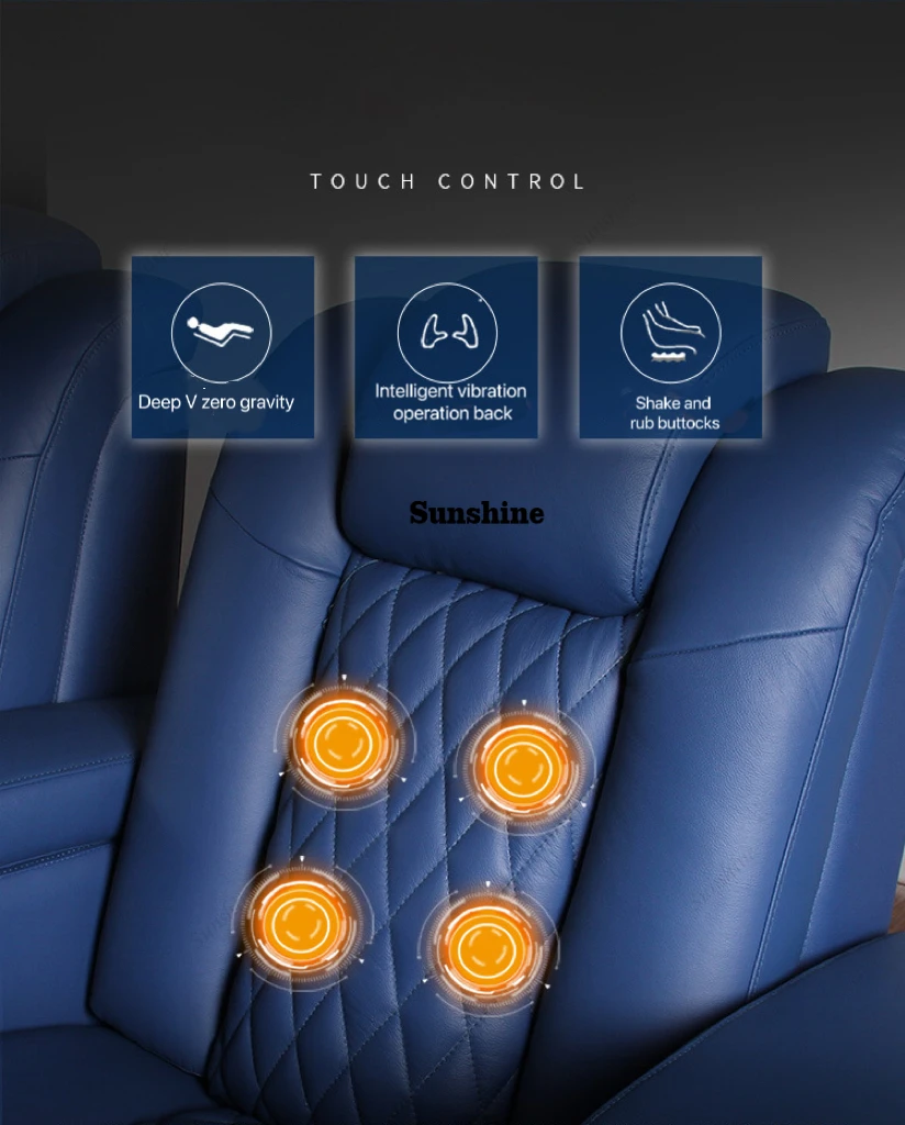 White Color 3seater Electric C - Home Cinema Interiors incelemesi ve fiyatı