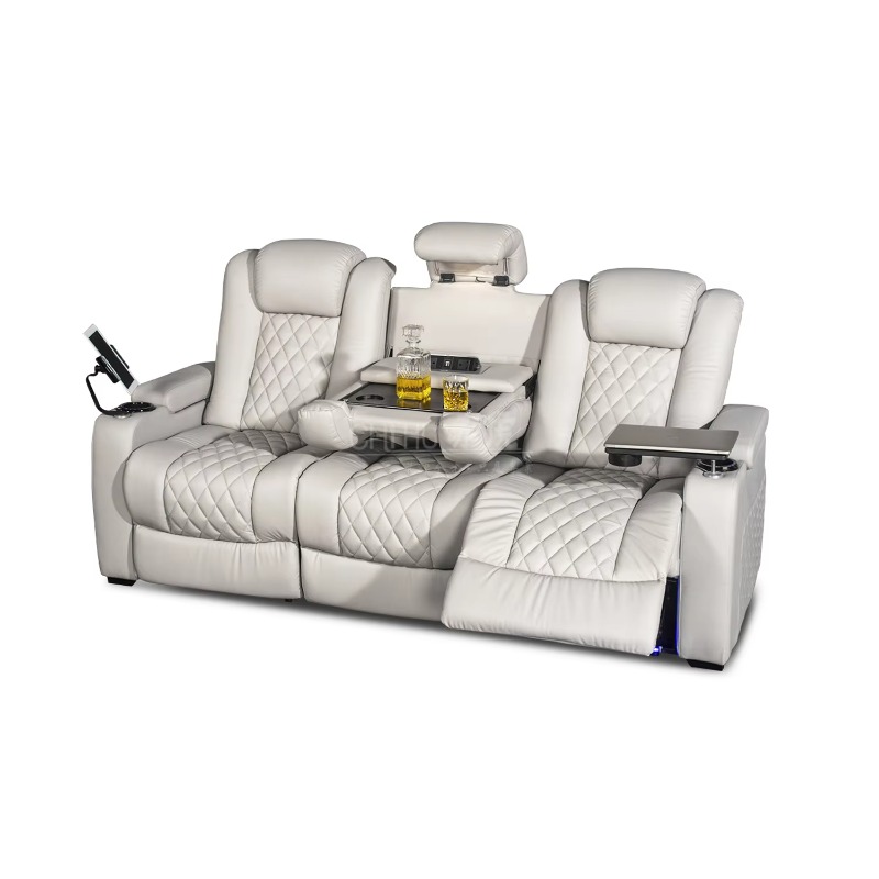 White Color 3seater Electric C - Home Cinema Interiors incelemesi ve fiyatı
